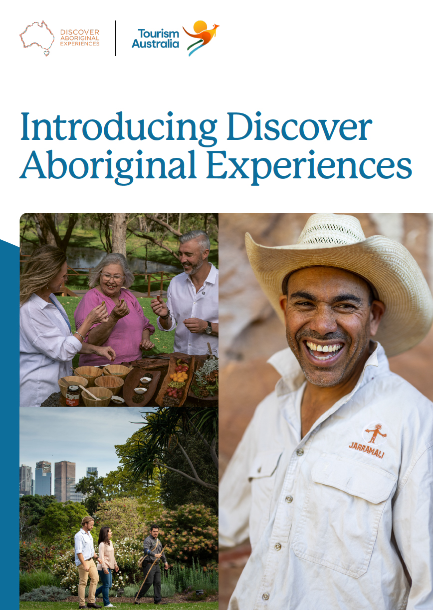 Discover Aboriginal Experiences flyer cover © Tourism Australia