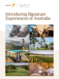 Cover image of the Introducing Signature Experiences of Australia brochure © Tourism Australia