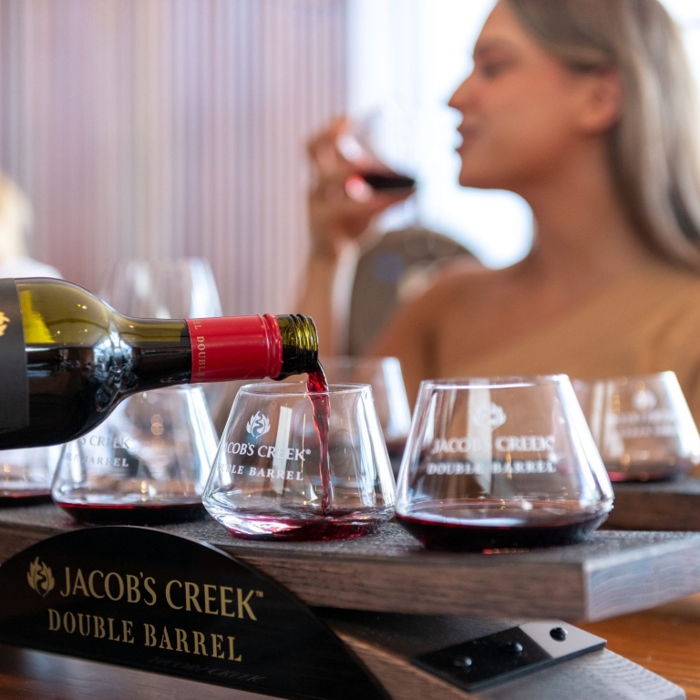 Wine tasting at Jacob's Creek, Rowland Flat, Barossa Valley, South Australia © Tourism Australia