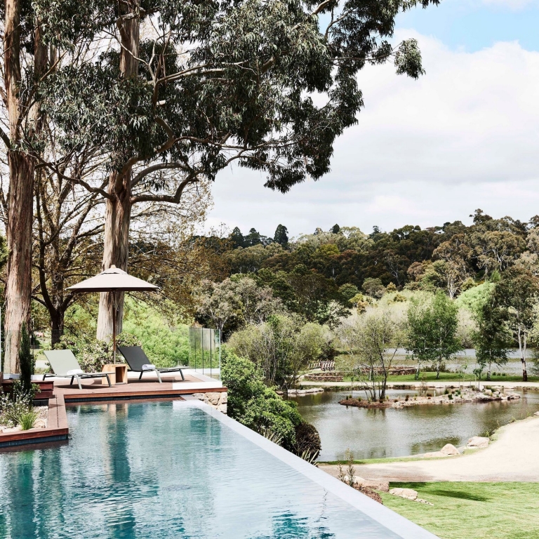 Swimming Pool at the Lake House, Daylesford, Victoria © Lake House
