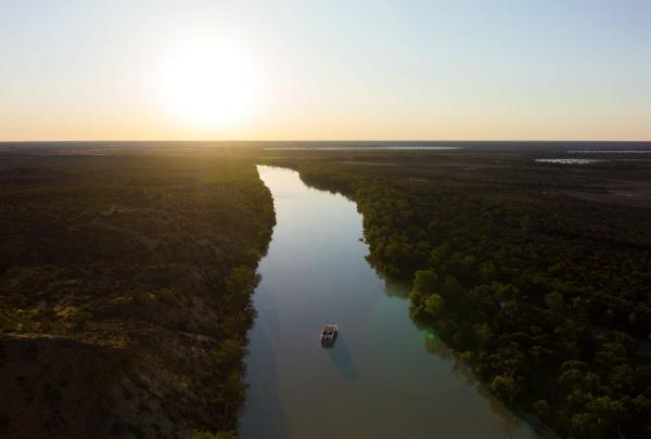 Aerial over the Murray, Murray River Trails, Renmark, South Australia © Tourism Australia