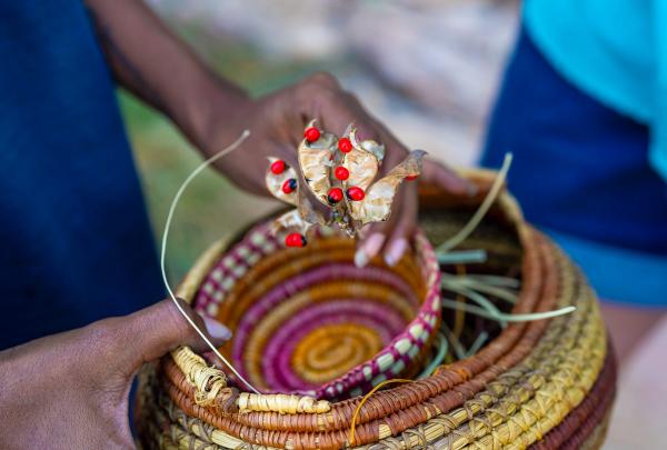 Woven baskets, Nitmiluk Tours, Katherine, Northern Territory © Tourism Australia