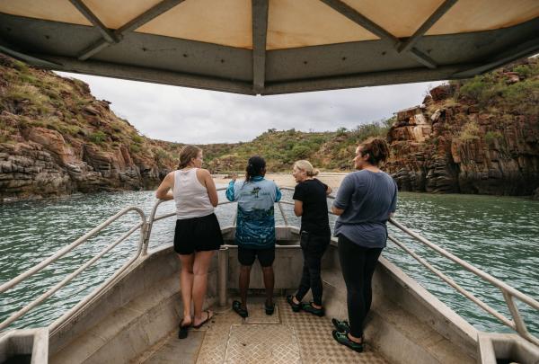 Boat tour by Oolin Sunday Cultural Tours, Kimberley, Northern Territory © Tourism Australia