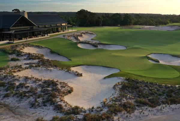 Aerial shot of the golf course at Peninsula Kingswood Country Golf Club, Frankston, Victoria © Great Golf Courses of Australia