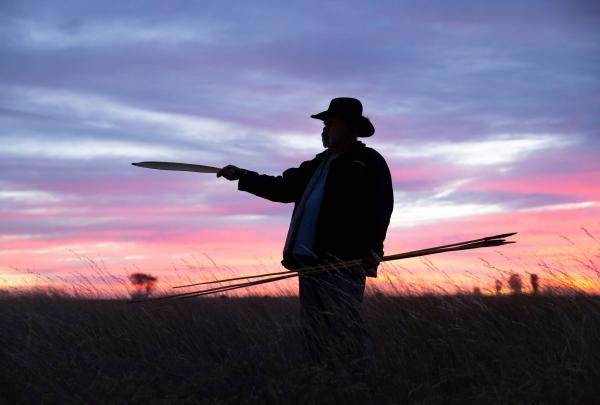 An Aboriginal guide from SEIT Outback Australia at Uluru-Kata Tjuta National Park, Yulara, Northern Territory © Tourism Australia