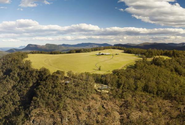 Aerial view of Spicers Peak Lodge, Southern Downs, Queensland © Spicers Group