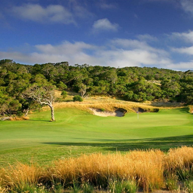 View of the Moonah Course, part of the National Golf Club in the  Mornington Peninsula, Victoria © Great Golf Courses of Australia