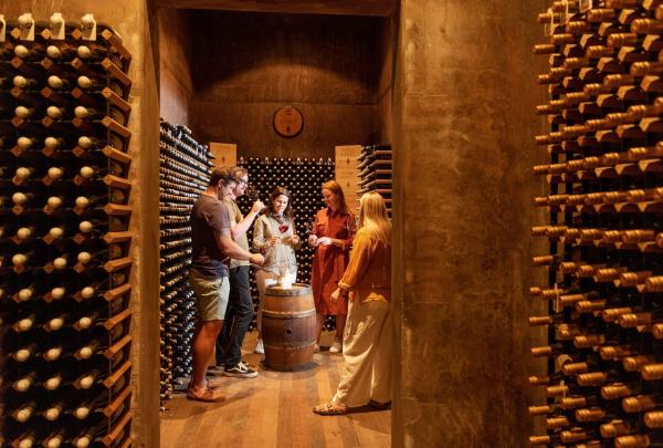 Wine cellar tour at Yalumba, Angaston, Barossa, South Australia © Tourism Australia